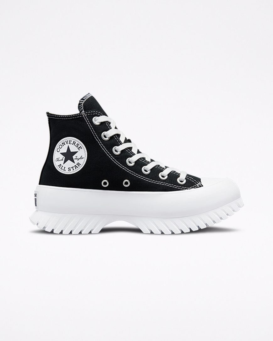 Tenisi Inalti Barbati Converse Chuck Taylor All Star Lugged 2.0 Negrii Albi | RO FIEKJ792